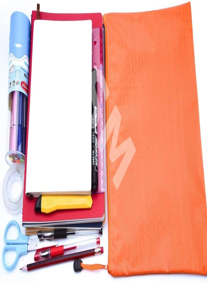 JSMSH حقائب JSMSH متعددة الأغراض مقاومة للماء بسحاب، حامل مستندات/حافظة أقلام/حقائب تخزين أدوات مكتبية/حقيبة مستحضرات تجميل/منظم سفر (متعددة الألوان) (عبوة من 15 قطعة، الحجم - A3) - Image 5